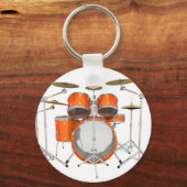 Porte-clés Kit de tambour orange : (Recto)