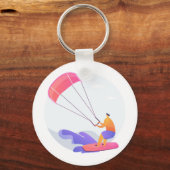 Porte-clés Kiteboarder kitesurfer (Recto)