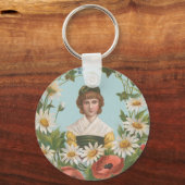 Porte-clés Kitschy Retro German Valentine's Card, 1884 (Recto)