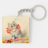 Porte-clés Kitten avec ruban rouge (Dos)