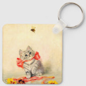Porte-clés Kitten avec ruban rouge (Dos)