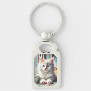 Porte-clés Kitten blanc