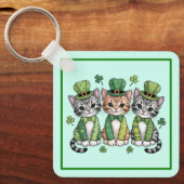 Porte-clés Kittens chanceux de la Saint-Patrick-47474 (Recto)