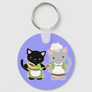 Porte-clés Kittés de cuisine Yoyo et Suki Neko