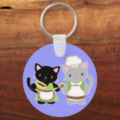 Porte-clés Kittés de cuisine Yoyo et Suki Neko (Recto)