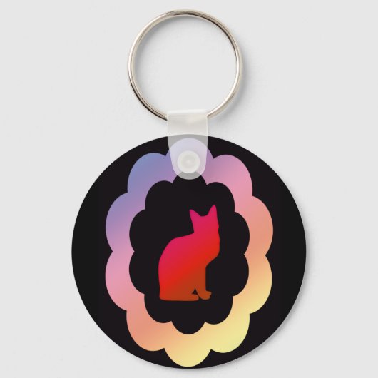 Porte-clés Kitty à paille - (Recto)