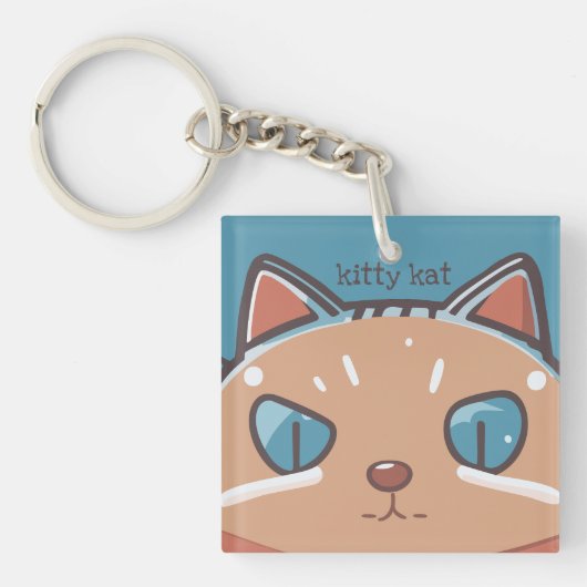 Porte-clés Kitty Chat Faced (Devant)