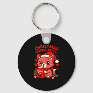 Porte-clés Kitty Cocoa Noël Kawaii