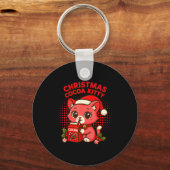Porte-clés Kitty Cocoa Noël Kawaii (Recto)