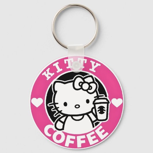 Porte-clés Kitty Coffee Logo (Verso)