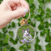 Porte-clés Kitty dans le Porte - clé des fleurs (Main)