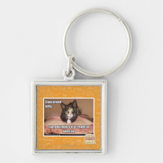 Porte-clés Kitty intéressé (Devant)