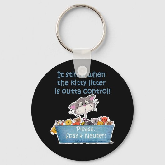 Porte-clés Kitty Litter pue (Recto)