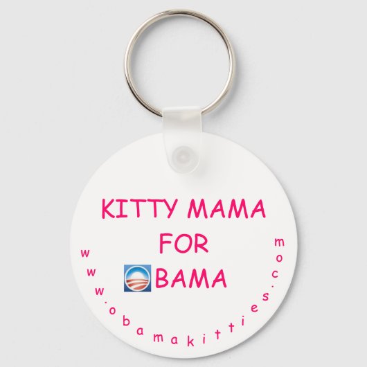 Porte-clés Kitty Mama pour Obama (Recto)