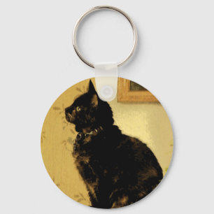 Porte-clés Kitty peint