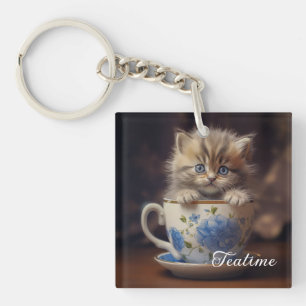 Porte-clés Kitty Thé