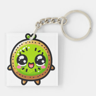Porte-clés Kiwi Kawaii Joyeux - Fruit Souriant Mignon