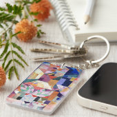 Porte-clés Klee - Burggarten, peinture abstraite (Devant droit)