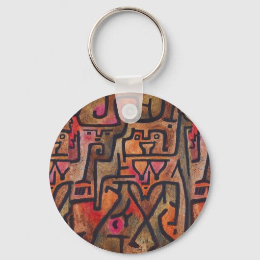 Porte-clés Klee Expressionniste Forêt Abstraite Art Moderne (Recto)