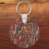 Porte-clés Klee Expressionniste Forêt Abstraite Art Moderne (Recto)