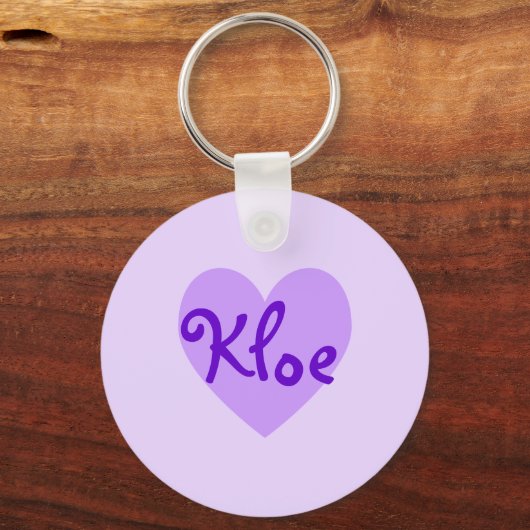 Porte-clés Kloe en violet (Recto)