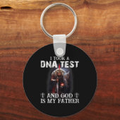 Porte-clés Knight Templar Christian Warrior Dna God Is My Fat (Recto)