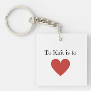 Porte-clés Knit est aimer -