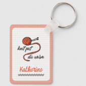 Porte-clés Knit Orange Rapide, Mourir Chaud (Verso)
