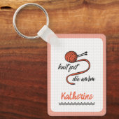 Porte-clés Knit Orange Rapide, Mourir Chaud (Recto)
