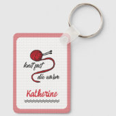 Porte-clés Knit Rouge Rapide, Mourir Chaud (Verso)