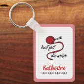 Porte-clés Knit Rouge Rapide, Mourir Chaud (Recto)