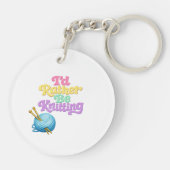 Porte-clés Knitting Yarn Lover (Dos)