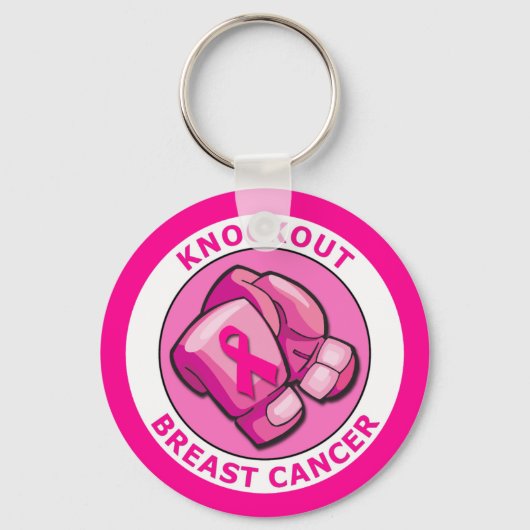 PORTE-CLÉS KNOCKOUT CANCER DU SEIN (Recto)