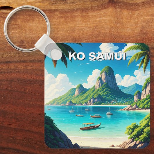 Porte-clés Ko Samui Thaïlande (Recto)