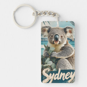 Porte-clés Koala adorable avec le pont de Sydney Harbour