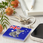 Porte-clés Koala avec le drapeau australien (Devant Droit)