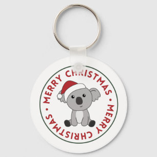 Porte-clés Koala Christmas Snow Winter Animals Koalas Keychai