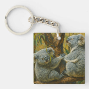 Porte-clés Koala Companions - Paire réaliste de faune