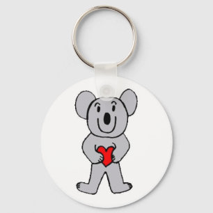 Porte-clés Koala dans le porte - clé d'amour