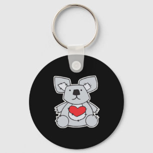 Porte-clés koala en forme de cœur de la Saint-Valentin