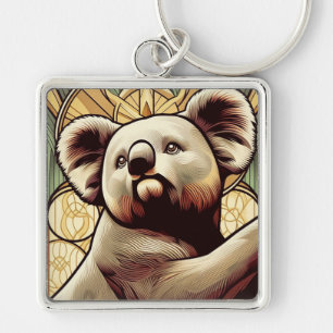 Porte-clés Koala en style Art déco