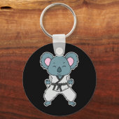 Porte-clés Koala fait du karaté (Recto)