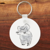 Porte-clés Koala Gris Fluffy Tend Les Bras (Recto)