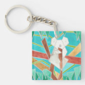 Porte-clés Koala in Tree Original Abstract Art (Devant)
