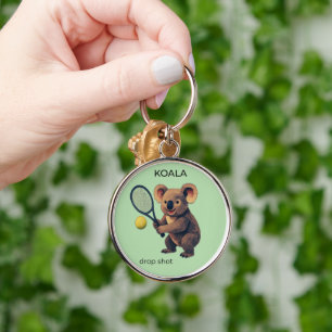 Porte-clés Koala - Joueur de tennis australien mignon