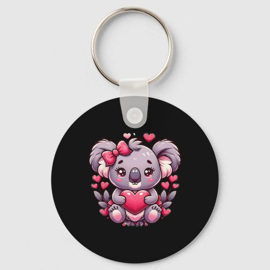 Porte-clés Koala Valentine Hearts Bear  (Recto)