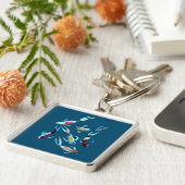 Porte-clés koi Fish aquarelle art japonais (Côté)