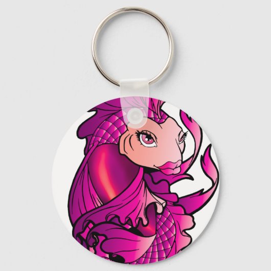 Porte-clés Koi rose (Recto)