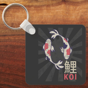 Porte-clés Koi Vintage Nishikigoi Carpe japonaise pour Aquari