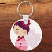 Porte-clés Kokeshi Sakura Fermer le Porte - clé (Recto)